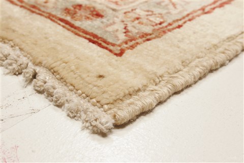 Pishavar Beige Hand Knotted 71 X 103 Area Rug 250-21866 Image 17