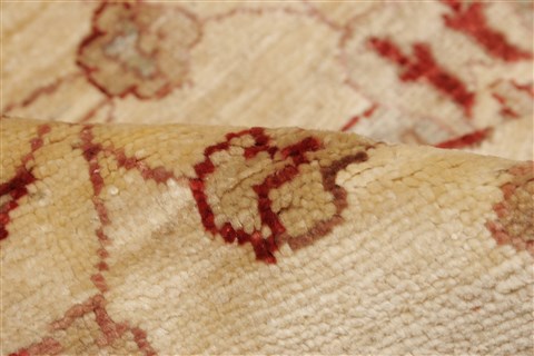 Pishavar Beige Hand Knotted 71 X 103 Area Rug 250-21866 Image 4
