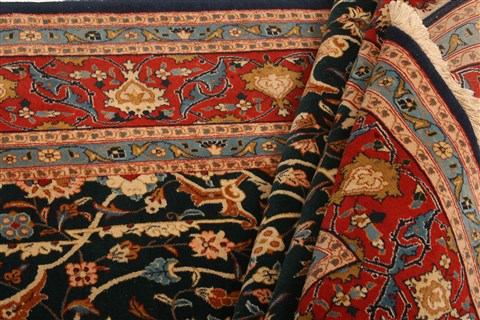 Tabriz Blue Hand Knotted 66 X 99 Area Rug 100-21868 Image 4
