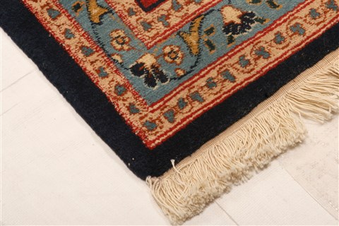 Tabriz Blue Hand Knotted 66 X 99 Area Rug 100-21868 Image 17