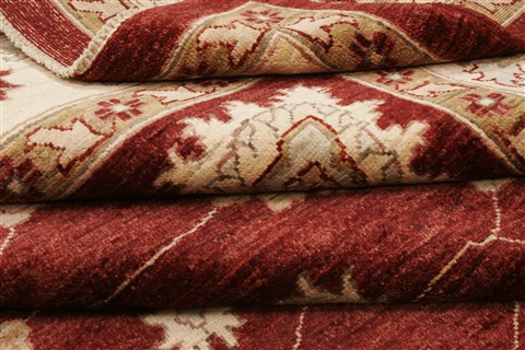 Pishavar Red Hand Knotted 711 X 99 Area Rug 250-21869 Image 7