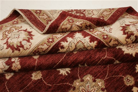 Pishavar Red Hand Knotted 711 X 99 Area Rug 250-21869 Image 8