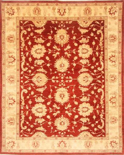 Pishavar Red Hand Knotted 82 X 100  Area Rug 250-21870 Image 0