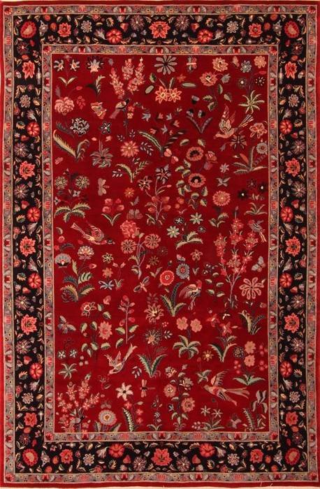 Kashan Red Hand Knotted 61 X 92 Area Rug 100-21871 Image 0