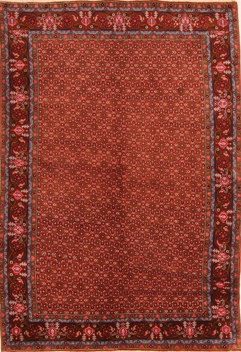 Ardebil Brown Square Hand Knotted 68 X 82 Area Rug 100-21873 Image 0