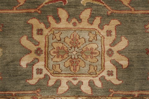 Chobi Green Hand Knotted 710 X 107 Area Rug 250-21885 Image 14