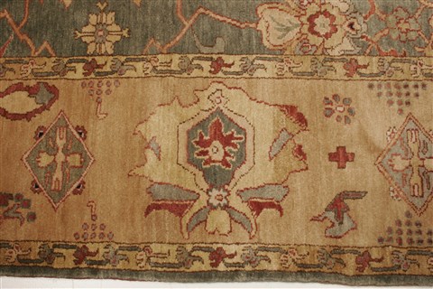 Chobi Green Hand Knotted 710 X 107 Area Rug 250-21885 Image 17