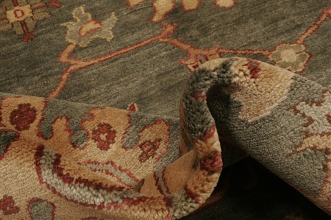 Chobi Green Hand Knotted 710 X 107 Area Rug 250-21885 Image 1