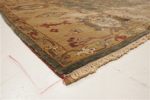 Chobi Green Hand Knotted 710 X 107 Area Rug 250-21885 Image 21