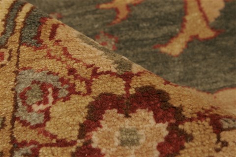 Chobi Green Hand Knotted 710 X 107 Area Rug 250-21885 Image 3