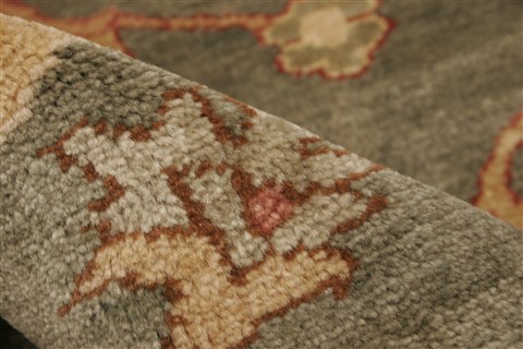 Chobi Green Hand Knotted 710 X 107 Area Rug 250-21885 Image 4