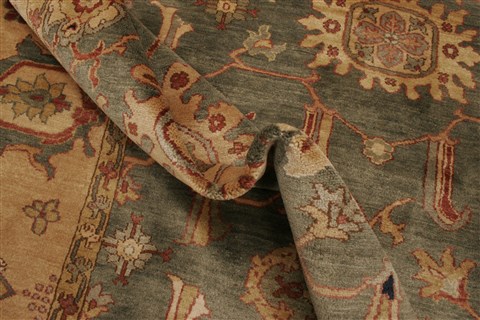 Chobi Green Hand Knotted 710 X 107 Area Rug 250-21885 Image 5