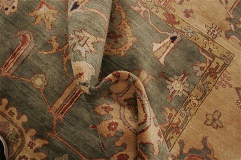 Chobi Green Hand Knotted 710 X 107 Area Rug 250-21885 Image 6