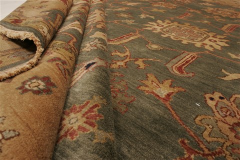 Chobi Green Hand Knotted 710 X 107 Area Rug 250-21885 Image 7