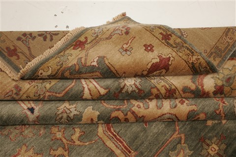 Chobi Green Hand Knotted 710 X 107 Area Rug 250-21885 Image 9