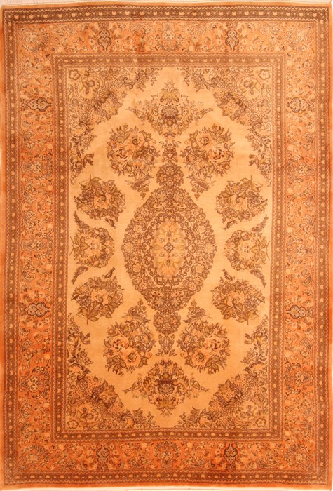 Sarouk Yellow Hand Knotted 69 X 910 Area Rug 100-21888 Image 0