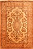 Sarouk Yellow Hand Knotted 69 X 910  Area Rug 100-21888 Thumb 0