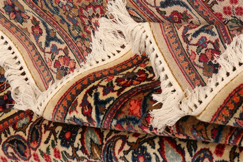 Kashan Beige Hand Knotted 70 X 102 Area Rug 100-21892 Image 5