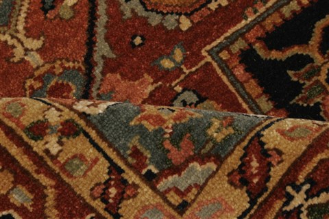 Serapi Blue Hand Knotted 311 X 60 Area Rug 250-21901 Image 7