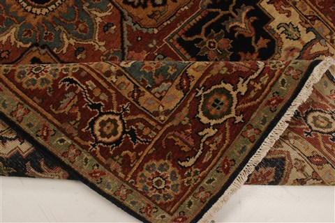 Serapi Blue Hand Knotted 311 X 60 Area Rug 250-21901 Image 8