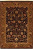Agra Black Hand Knotted 42 X 60  Area Rug 250-21903 Thumb 0