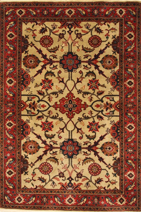 Agra Beige Hand Knotted 41 X 711 Area Rug 250-21905 Image 0