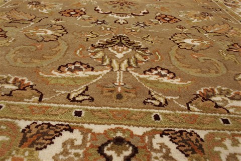 Agra Beige Hand Knotted 40 X 60 Area Rug 250-21907 Image 14