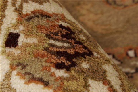 Agra Beige Hand Knotted 40 X 60 Area Rug 250-21907 Image 4