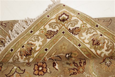 Agra Beige Hand Knotted 40 X 60 Area Rug 250-21907 Image 9