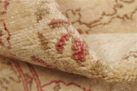 Pishavar Beige Hand Knotted 39 X 58 Area Rug 250-21908 Image 2