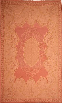Romania Aubusson Red Rectangle 10x14 ft Wool Carpet 21911