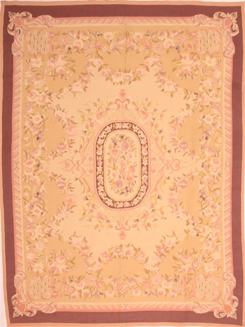 Aubusson Beige Flat Woven 80 X 105 Area Rug 100-21917 Image 0