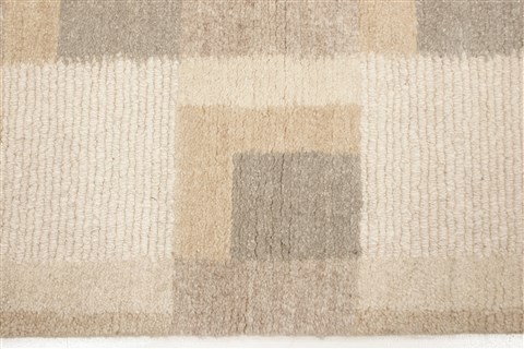 Modern Beige Hand Knotted 40 X 60 Area Rug 250-21925 Image 13