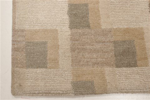 Modern Beige Hand Knotted 40 X 60 Area Rug 250-21925 Image 15