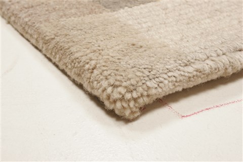 Modern Beige Hand Knotted 40 X 60 Area Rug 250-21925 Image 16