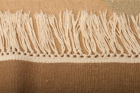 Kilim Yellow Flat Woven 87 X 119 Area Rug 100-21935 Image 3