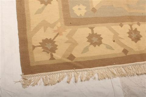 Kilim Yellow Flat Woven 87 X 119 Area Rug 100-21935 Image 7