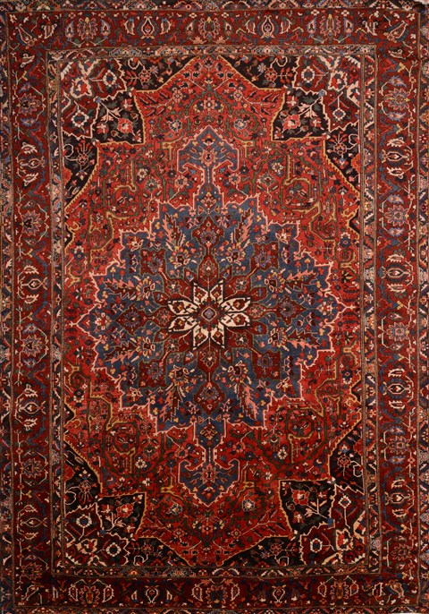 Bakhtiar Red Hand Knotted 110 X 161 Area Rug 100-21944 Image 0