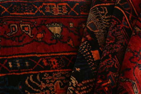 Sanandaj Red Hand Knotted 41 X 56 Area Rug 100-21945 Image 9