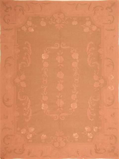 Aubusson Yellow Flat Woven 79 X 103 Area Rug 100-21950 Image 0