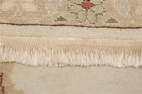 Chobi Beige Hand Knotted 83 X 107 Area Rug 250-21956 Image 13