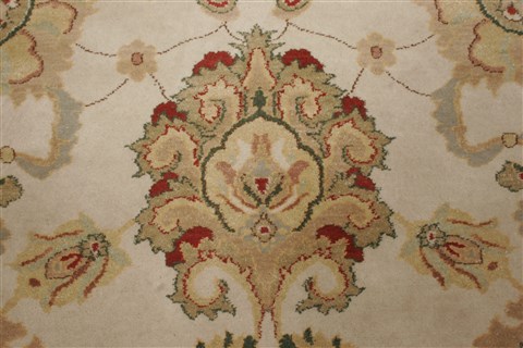 Chobi Beige Hand Knotted 83 X 107 Area Rug 250-21956 Image 14
