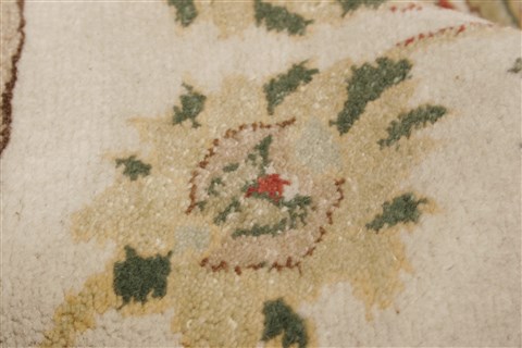 Chobi Beige Hand Knotted 83 X 107 Area Rug 250-21956 Image 2