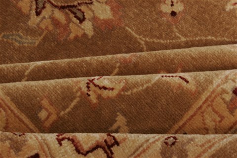 Pishavar Brown Hand Knotted 70 X 88 Area Rug 250-21958 Image 10