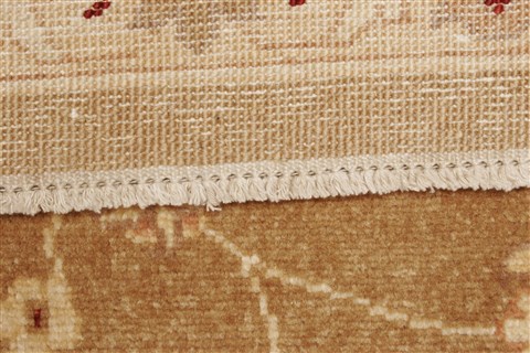 Pishavar Brown Hand Knotted 70 X 88 Area Rug 250-21958 Image 13