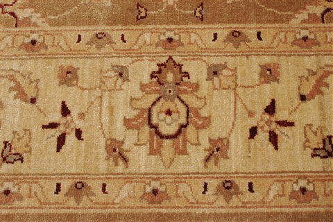 Pishavar Brown Hand Knotted 70 X 88 Area Rug 250-21958 Image 16