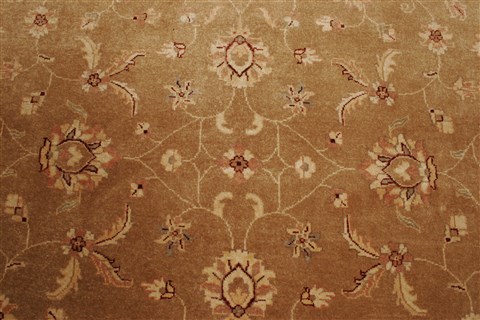 Pishavar Brown Hand Knotted 70 X 88 Area Rug 250-21958 Image 17