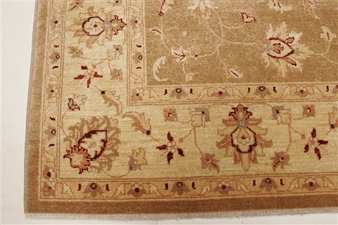 Pishavar Brown Hand Knotted 70 X 88 Area Rug 250-21958 Image 18