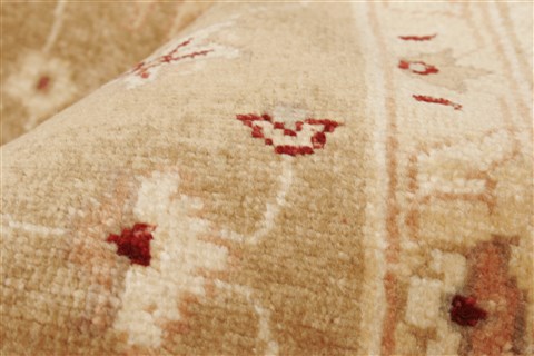 Pishavar Brown Hand Knotted 70 X 88 Area Rug 250-21958 Image 1
