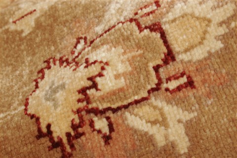 Pishavar Brown Hand Knotted 70 X 88 Area Rug 250-21958 Image 3
